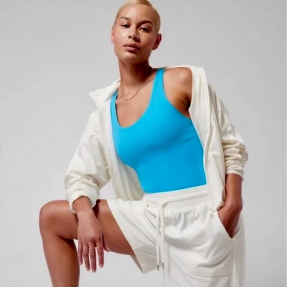 Athleta Malibu One Piece Swimsuit Blue - Picture 3 of 9